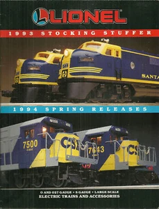 Lionel Trains Stocking Stuffer 1993 Catalog Model Railroading - Bild 1 von 1
