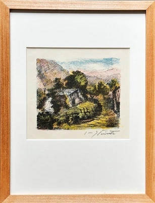 Lovis Corinth, Alphütte 1923, Farblithografie, handsigniert - Bild 1 von 3