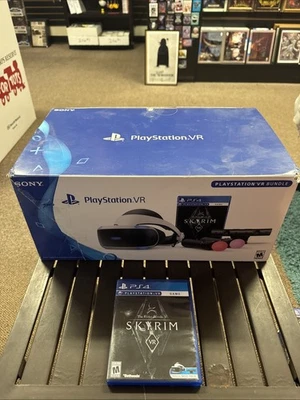 Sony PS4 PlayStation VR Skyrim Bundle With Move And Camera And Charger Great! - Image 1 of 4
