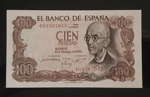 100 PESETAS 1970 DE MANUEL DE FALLA DE MADRID, PICK 152A, SC RIGUROSO, SERIE 4G. - Imagen 1 de 3