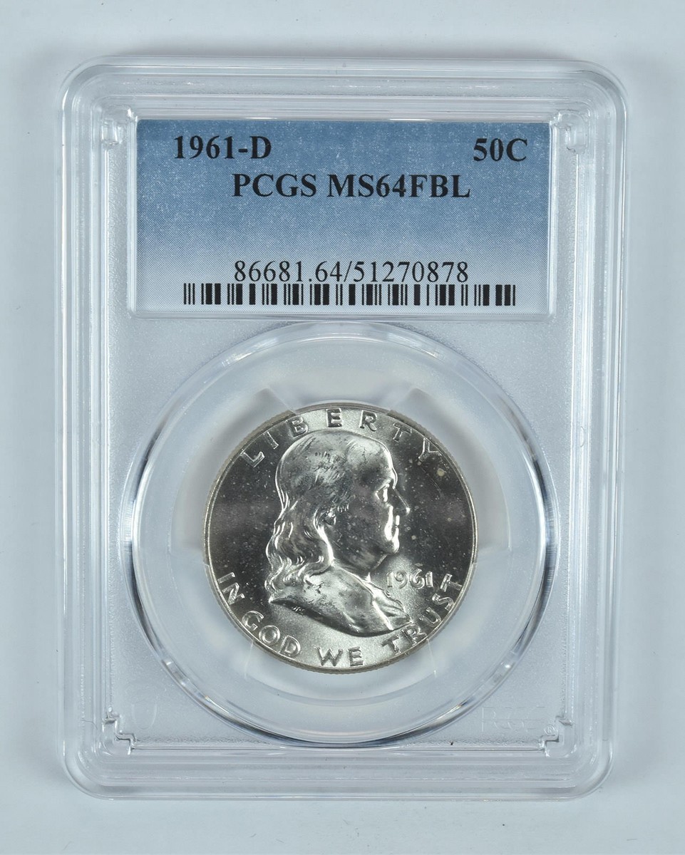 1961年 銀貨アメリカ合衆国 フランクリンハーフドル PROOF 1961