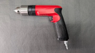 Taladro de empuñadura de pistola no reversible Sioux, mandril con llave/mandíbula de 3/8 pulgadas Foto 1 de 4