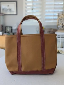LL Bean Boat and Tote Brown Mustard Rust Vintage 80s 90s USA EUC Rare Color! - Picture 1 of 10