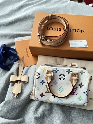 Louis Vuitton x Murakami 2025 Blanco Multicolor Nano Rápido ¡Excelente Estado! Foto 1 de 4