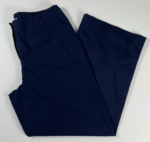 Talbots Petites Stretch Women’s 12 Blue Chinos Wide Leg Pants Measures 32x28 - Picture 1 of 12