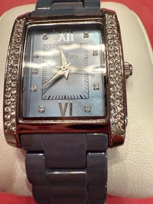 Reloj Pulsera Anne Klein Cerámica Joya Número Ref: 10/9923 Usado en Excelente Condición Azul Gris Foto 1 de 4