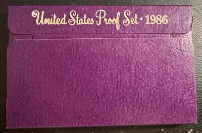 1986 Proof Set U.S. Mint Original Government Packaging OGP - Image 1 of 4