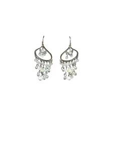 Moonstone Faux Pearl Chandelier Earrings - Picture 1 of 4