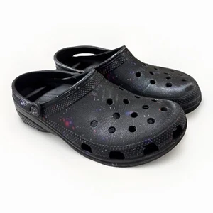 Classic Crocs Out of this world ll Unisex Clog Black painted Size M 9 / W 11 - Picture 1 of 8
