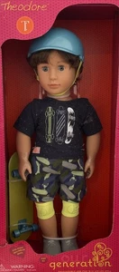 Neu im Karton Our Generation 18" Theodore Skateboarder Junge Puppe Outfit Helm Skateboard - Bild 1 von 23