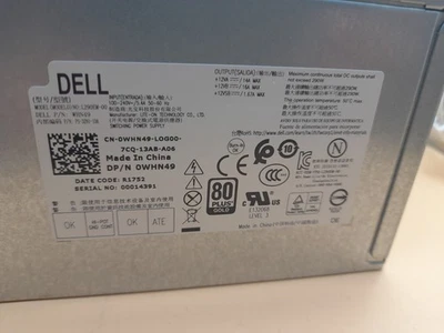 Dell 290w Power Supply L290EM-00 WHN49 OptiPlex 3020 7020 9020 Precision T1700 - Image 1 of 4