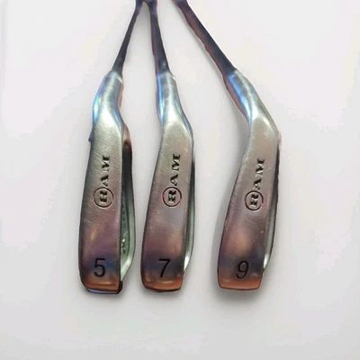 Ram ZX Tour Iron Set 5i 7i 9i Graphite R Flex RH Deep Cavity Irons Golf Club Lot - Image 1 of 4