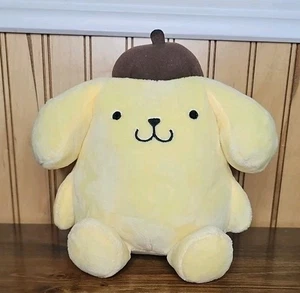 Mattel Sanrio Pompompurin 8 Zoll Plüsch 2021 Hello Kitty Friends gelber Hund brauner Hut - Bild 1 von 6