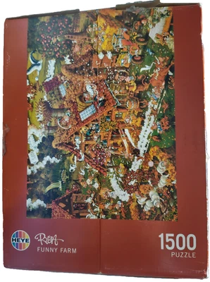 8832 Ryba Funny Farm Heye Puzzle 1500 Piece Jigsaw 58X82CM 2009 - image 1 of 4