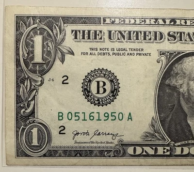 2017 $1 Happy Birthday/Anniversary Note! May 16, 1950 #05161950 & Fancy# 3 Pairs - Image 1 of 4