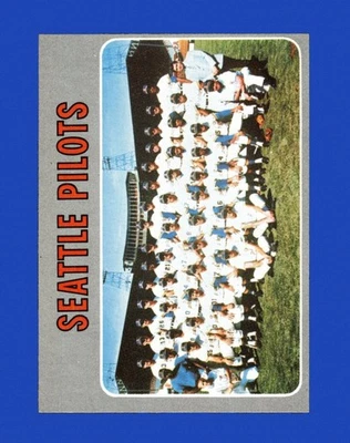 1970 Topps Set-Break #713 Seattle Pilots Team EX-EXMINT *GMCARDS* - Image 1 of 2