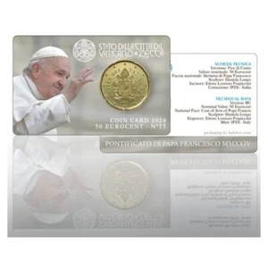 C2523.3# Vaticano 2024 [MND] 0,50 €. Coincard nº 15 (SC) - Imagen 1 de 1