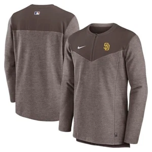 Nike San Diego Padres Authentic Collection Game Time Half Zip MLB 2XL Jacket NWT - Picture 1 of 3