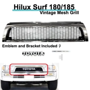 Front Mesh Chrome Radiator Grille Emblem for  3rd Gen Toyota 4runner Hilux Surf - Picture 1 of 6