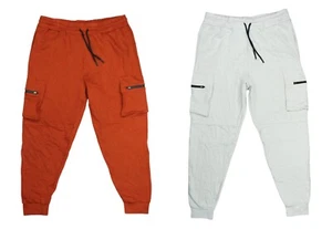 Eleven Paris Fleece Drawstring Waist Cargo Pocket Joggers Men's Sweatpants NWT - Picture 1 of 5