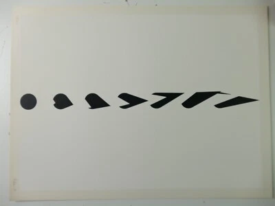 Unbekannter Künstler 48/100 Siebdruck 1970 Konkrete Kunst 30x40 cm O-5519 - Bild 1 von 4