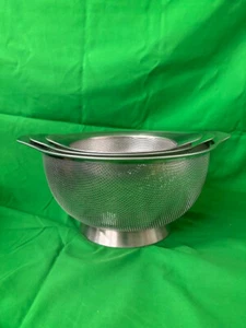 TRAMONTINA 3-piece Stainless Steel Mesh Colander Set - Picture 1 of 3