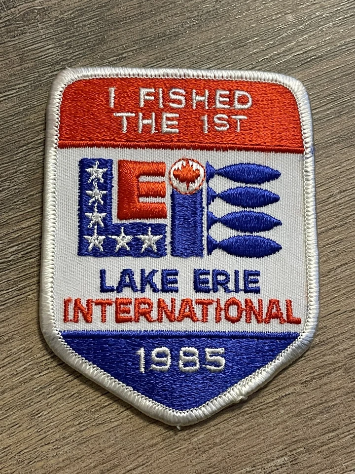 Vintage I Fished The First Lake Erie International 1985  Patch - Image 1 of 4