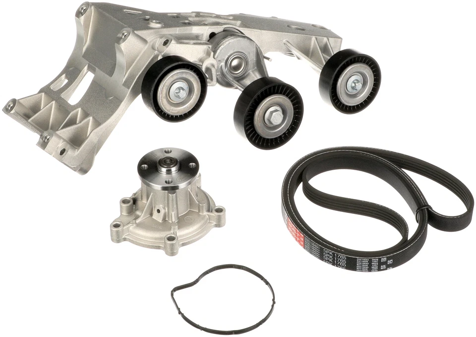 GATES KP25PK1765 Water Pump + V-Ribbed Belt Set for MERCEDES-BENZ Foto 1 de 1