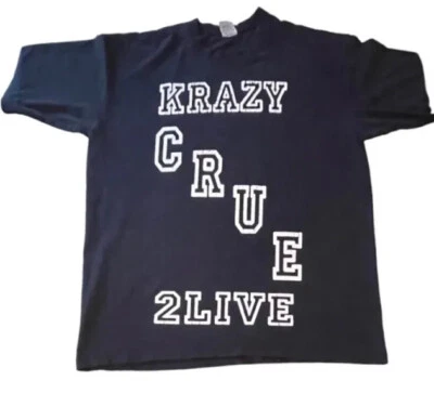 Camiseta De Colección Krazy CRUE 2LIVE Rap Gráfico 2X Alto Concierto Guardaespaldas Gorila Foto 1 de 4