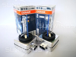 2PCS NEW PAIR OSRAM XENARC D1S 66144CBI Cool Blue 5500K HID XENON LIGHT BULB - Picture 1 of 2