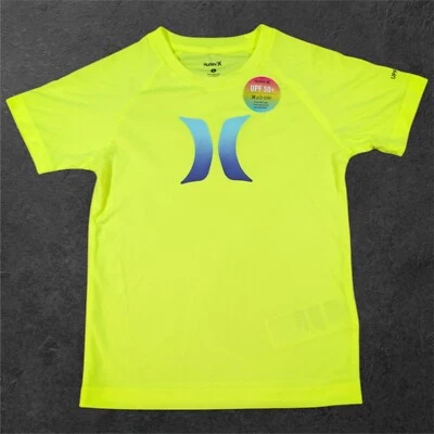 Camisa de natação Hurley UPF 50+ Rash Guard masculina 5 volts H20-Dri Wicks - Imagem 1 de 2