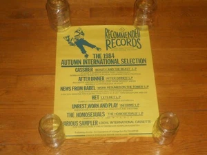 EMPFOHLENE SCHALLPLATTEN 15 x 20 PROMO POSTER Kassiber Nachrichten von Babel Homosexuellen - Bild 1 von 1