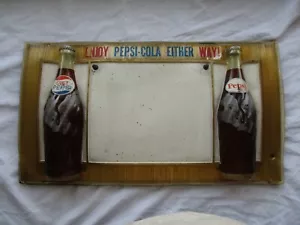 RARO* Bottiglie Pepsi & Diet Soda vintage anni '60 GODITI IN ENTRAMBI I MODI cartello pubblicitario - Foto 1 di 9