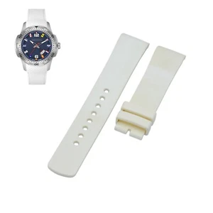 NAI13514G 22mm White Rubber Watch Strap For Nautica - Picture 1 of 7