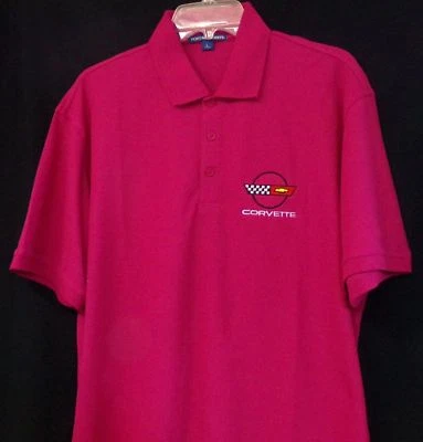 Camisa polo masculina bordada C4 Chevrolet Corvette XS-6XL, LT-4XLT Chevy nova - Imagem 1 de 4