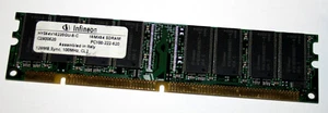 128 MB SD-RAM 168-pin PC-100U non-ECC CL2 'Infineon HYS64V16220GU-8-C' - Picture 1 of 2