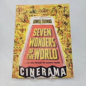 Libro de recuerdos vintage de las Siete Maravillas del Mundo CINERAMA Lowell Thomas 1956 - Imagen 1 de 14