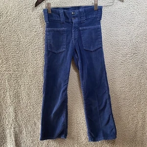 Vintage Boys Pants from 1970-1980 Blue Corduroy Sears 10 Slim - Picture 1 of 5