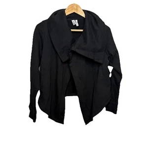 Zella Girl Kids' Cara Wrap Cardigan in Black NEW XL (14/16) - Picture 1 of 8