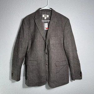 Joseph Abboud Sports Coat Blazer Mens XL Elbow Patch Brown 2 Button Jacket Wool - Picture 1 of 9