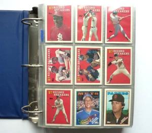 1988 Topps Baseball Complete Set+Traded Set in binder - 924 cards NM/Mint to MT - Picture 1 of 7