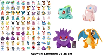 Pokemon Kuscheltiere verschiedene Größen 5-35 cm ideal als Geschenk für Kinder - Bild 1 von 4