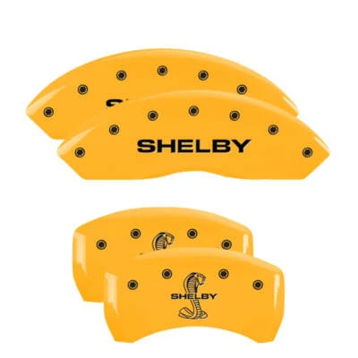MGP 10198SSBYYL Yellow Brake Caliper Covers for 2010-2014 Ford Mustang — 第 1/2 张图片