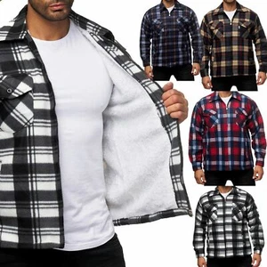 Holzfäller Hemd Kariert Thermo Gefüttert Jacke Flanell Fleece Winter 2024/25 - Bild 1 von 38