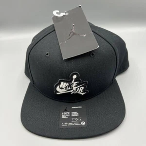 Gorra Air Jordan Pro Hombres Negra Bordada Logo Jumpman Nike Air Snap Back Gorra Nueva - Imagen 1 de 8