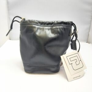 Paco Rabanne Bucket Bag in Black Faux Leather RRP- £370