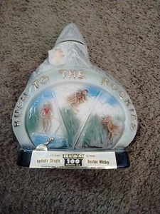 Decantador de colección Jim Beam 1970 Colorado Gold Rush to the Rockies Bottle Club - Imagen 1 de 3