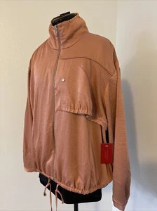 Jennifer Lopez Light Silky Jacket L New w/ Tags Blush Pink Mauve Orig $68 JLO - Picture 1 of 10
