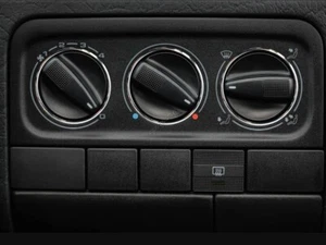 For VW Golf Mk3 91-02 Polished Aluminum Heater dash panel Surrounds Rings 3 pcs - Picture 1 of 9