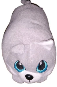 Long Dog Gray Blue Eyes Plush (8 Inch) - Picture 1 of 2